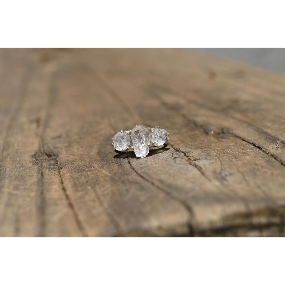 Raw Lake County Diamond Engagement Ring